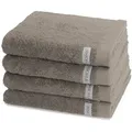 Ross Handtuch, Taupe, Textil, Rechteckig, 50x100 cm, Oeko-Tex® Standard 100, Badtextilien, Handtücher