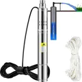VEVOR 550W Tiefbrunnenpumpe Rohrpumpe Brunnenpumpe Sandpumpe Pumpe 35L/min 108m