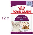 12 x 85 g Royal Canin SENSORY™ FEEL (€ 27,40/kg) Häppchen in Gelee für Katzen