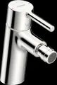 HANSA HANSAVANTIS Bidetbatterie, Ausladung 113 mm, mit Ablaufgarnitur, Pinhebel,