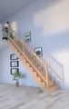 Holztreppe Lindos (Eiche) in gerader Ausführung-80 cm-Holz-Holz Design Geländ...