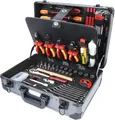 KS-Tools 1/4"" + 1/2"" Elektriker-Werkzeugkoffer, 128-tlg 714144