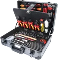 KS 911.0628 - 1/4'' + 1/2'' Elektriker-Werkzeugkoffer, 128-teilig