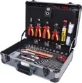 KS Tools 911.0628 1/4'' + 1/2“ Elektriker-Werkzeugkoffer, 128-tlg.