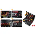 KS TOOLS 1/4" + 1/2“ Elektriker-Werkzeugkoffer, 128-tlg. 911.0628