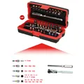 KS TOOLS 1/4" CLASSIC Bit-Satz, 31-tlg. Gelenk knarre , Problemlöser 