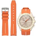 BONACE Armband für Moonswatch Swatch Watchband,Keine Lücke Silikon Ersatzband Armband für Omega X Swatch Moonswatch Speedmaster Männer Frauen Armband zubehör