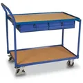 VARIOfit SW-600.503 Tischwagen Stahl pulverbeschichtet Traglast (max.): 250kg Enzianblau (RAL 5010)