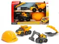 Construction Set: Digger, Tipper, Helmet, Shovel