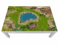 Stikkipix Dinoland Möbelfolie | LCG02 | passgenau für den Lack Spieltisch von IKEA (Möbel Nicht inklusive)