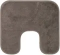 Gözze Badematte "Rio Premium", grau (taupe), rechteckig (50cm x 45cm ) WC-Vorleger rechteckigmit Ausschnitt (50cm x 45cm), 1 Stk.