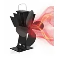 Relaxdays Ofenventilator ohne Strom schwarz Schwarz