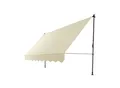 Juskys Klemmmarkise Kapstadt 350x120 cm - Höhenverstellbar, ohne Bohren, wasserabweisend - Beige