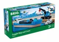 BRIO Containerschiff mit Kranwagen 33534
