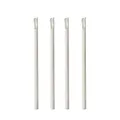 PAPSTAR Trinkhalme mit Löffel, Papier Pure Ø 8 mm, 20 cm Weiss 87992 Papiertrinkhalme Papierstrohhalme Shakehalme Löffel-Halme, 100 Stück
