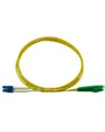 BlueOptics Duplex LWL Patchkabel LC-UPC/LC-APC Singlemode 0.5 Meter blau/grün E9/125µm G.657.A1 OS2 Eingangsdämpfung: unter 0.2dB Markenfaser LSZH gelb 2.0mm Tube Keramik Ferrule inkl. Messprotokoll (SFP3131BU0.5MS)
