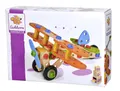 Eichhorn - 100039031 - Constructor Doppeldecker, 85-teilig, Holzspielzeug-Konstruktionsset, 4 Verschiedene Modelvarianten baubar, Holzbaukasten, Motorikspielzeug ab 3 Jahren