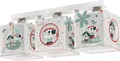 Dalber Kinderlampe Deckenleuchte, Kinderzimmer Deckenlampe 3 Lichter Tiere Piraten The Pirates, 50 x 14 x 20.5 cm