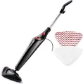 Dampfreiniger Steam Plus + PowerPad (schwarz/rot, 1.550 Watt)