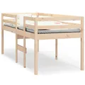 vidaXL Hochbett 90x190 cm Massivholz Kiefer1358258
