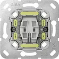 Gira 311600 Wipp-Kontrollschalter Einsatz mit Befestigungskrallen, Universal-Aus-Wechselschalter, 10 AX, 250 V, LED