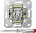 GIRA Wipp-Kontrollschalter 311600 | Wechselschalter Einsatz | LED orange | 10AX 250V | Unterputz IP20 | Steckklemme