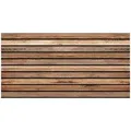 IZODEKOR Wandverkleidung Holz Styropor 3D Wandpaneele - Akustikpaneele Holzoptik Wanddeko für Küche, Badezimmer, Balkon, Schlafzimmer  | Modell: ... - Braun