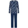Mey Schlafanzug Anzug lang blau XL (44)