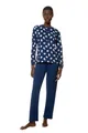 Mey Nachtwäsche Serie Scribbled Dots Damen Schlafanzüge Deep Marine XL(44)