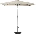 Primaster Balkonschirm Florenz UV-Schutz 80 Neigefunktion Gartenschirm Alu beige