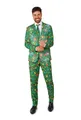 Suitmeister Weihnachtsanzug für Herren - Weihnachtsbeleuchtung Festliches Outfit - Tailliert Party Kostüme - Grün