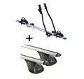 VDP Dachträger (Für Ihren Opel Astra K 5 Türer ab 2015, Dachträger und Fahrradträger/Fahrradhalter im Set), Fahrradträger SAGITTAR + Dachträger Original kompatibel mit Opel Astra K 5 Türer ab 2015