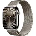 Apple Watch Series 10 GPS + Cellular 46 mm Titangehäuse Milanaisearmband Natur M/L