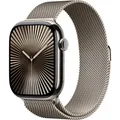 Apple Watch S10 (2024) Titan Cellular 46mm natur (Milanaise Armband natur) M/L