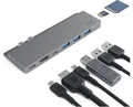 GC Connect60 HUB USB-C 8in1 Adapter Dockingstation Thunderbolt 3 4K 60Hz USB-...