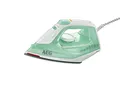 AEG DB 1720 Dampfbügeleisen, 2200 Watt, 90g Dampfstoß, 0-30g Dampf/Min., Restwärmeanzeige, Edelstahl Bügelsohle, Gleitfähigkeit, 250 ml Wassertank, 2 m Kabel, Anti-Kalk System, türkis-weiß