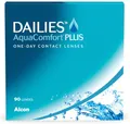 DAILIES AquaComfort Plus 1-Tages-Kontaktlinsen, 90 Stück, BC 8.7 mm, DIA 14.0 mm, -2.75 Dioptrien