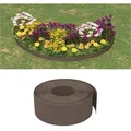 vidaXL Beetumrandung Rasenkante Braun 10 m 20 cm Polyethylen braun 1000 cm x 20 cm