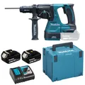Makita Hammer DHR243RTJ 18V SDS-Plus 2,0 J BRUSHLESS 3 Funktionen 2x5,0Ah