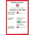 Neutrale Produktlinie - Safetymarking Verbotsschild Kunststoff B200xh300 Mm Brandschutzverordnung Brd
