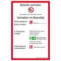 SafetyMarking® Brandschutzschild "Brandschutzordnung Teil A " rechteckig...