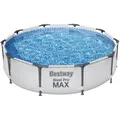 Bestway Steel Pro MAX Frame Pool ohne Pumpe Ø 305 x 76 cm lichtgrau rund 56406