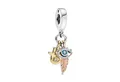 Pandora Bead Pandora Damen Charm 768785C01 Silber & vergoldet