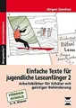 Einfache Texte für jugendliche Leseanfänger 2: Arbeitsbl... | Buch | Zustand gut