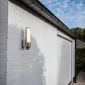 Lutec LED Sensor-Außenwandleuchte Leda Edelstahl Bewegungsmelder IP44