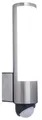 Lutec Leda LED Außenwandleuchte Edelstahl IP54 12,5x9x37,5cm Bewegungsmelder OVP