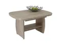 Mid.you Couchtisch, Sonoma Eiche, Holzwerkstoff, Holz, oval, Wange, 68x52x90 cm, ausziehbar, höhenverstellbar, Wohnzimmer, Wohnzimmertische, Couchtische, Couchtische höhenverstellbar