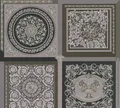 Versace Home Designer Tapete Schwarz Grau Silber Fliese Barock 38704-4 (9,37€/1q