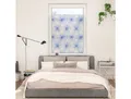 LICHTBLICK ORIGINAL Fensterfolie Fensterfolie selbstklebend, Sichtschutz, Flower wheel - Blau, blickdicht, glatt