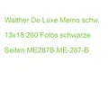Walther De Luxe Memo schw. 13x18 200 Fotos schwarze Seiten ME287B ME-287-B